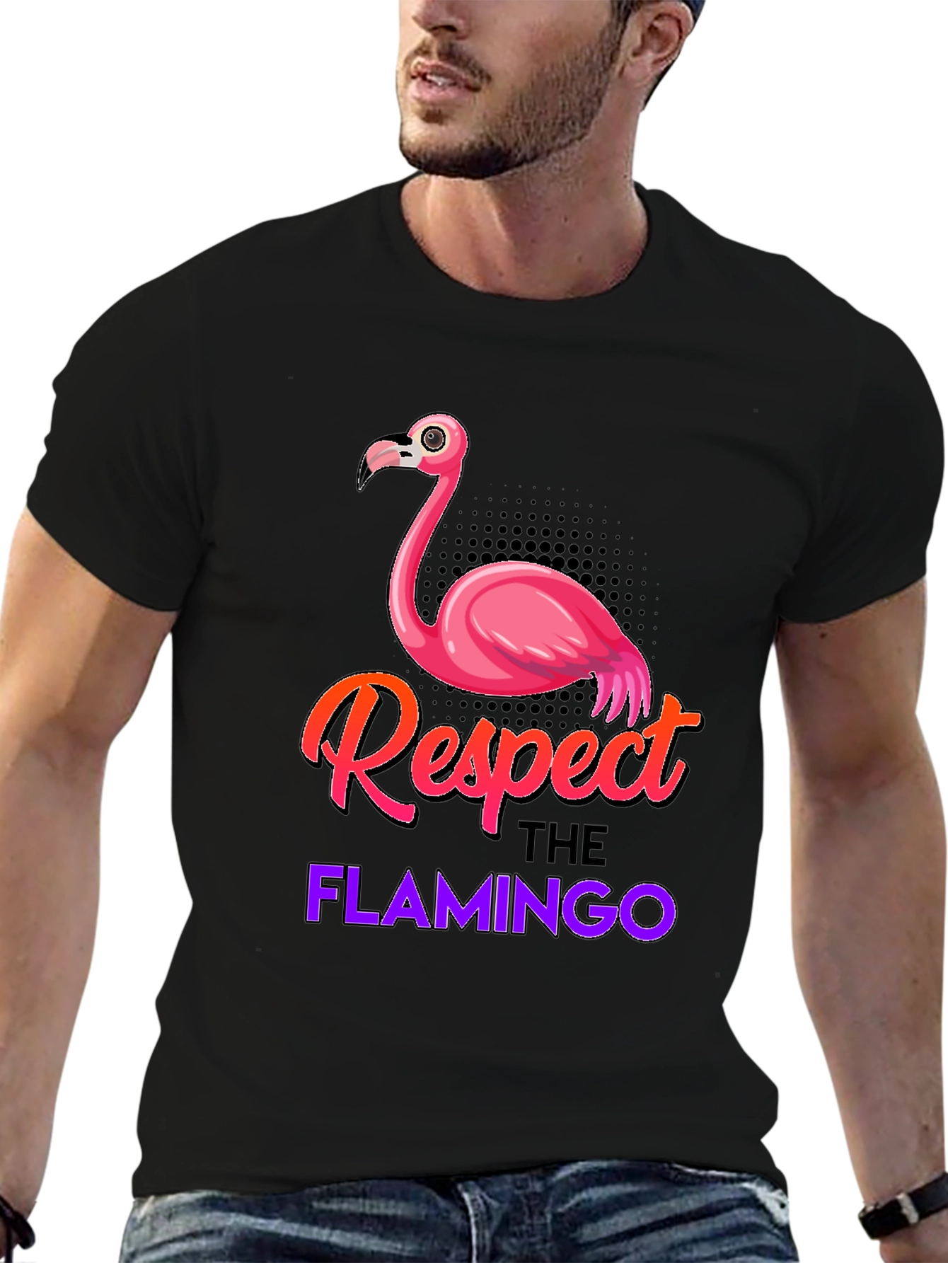 Respect the Flamingo Graphic Tee
