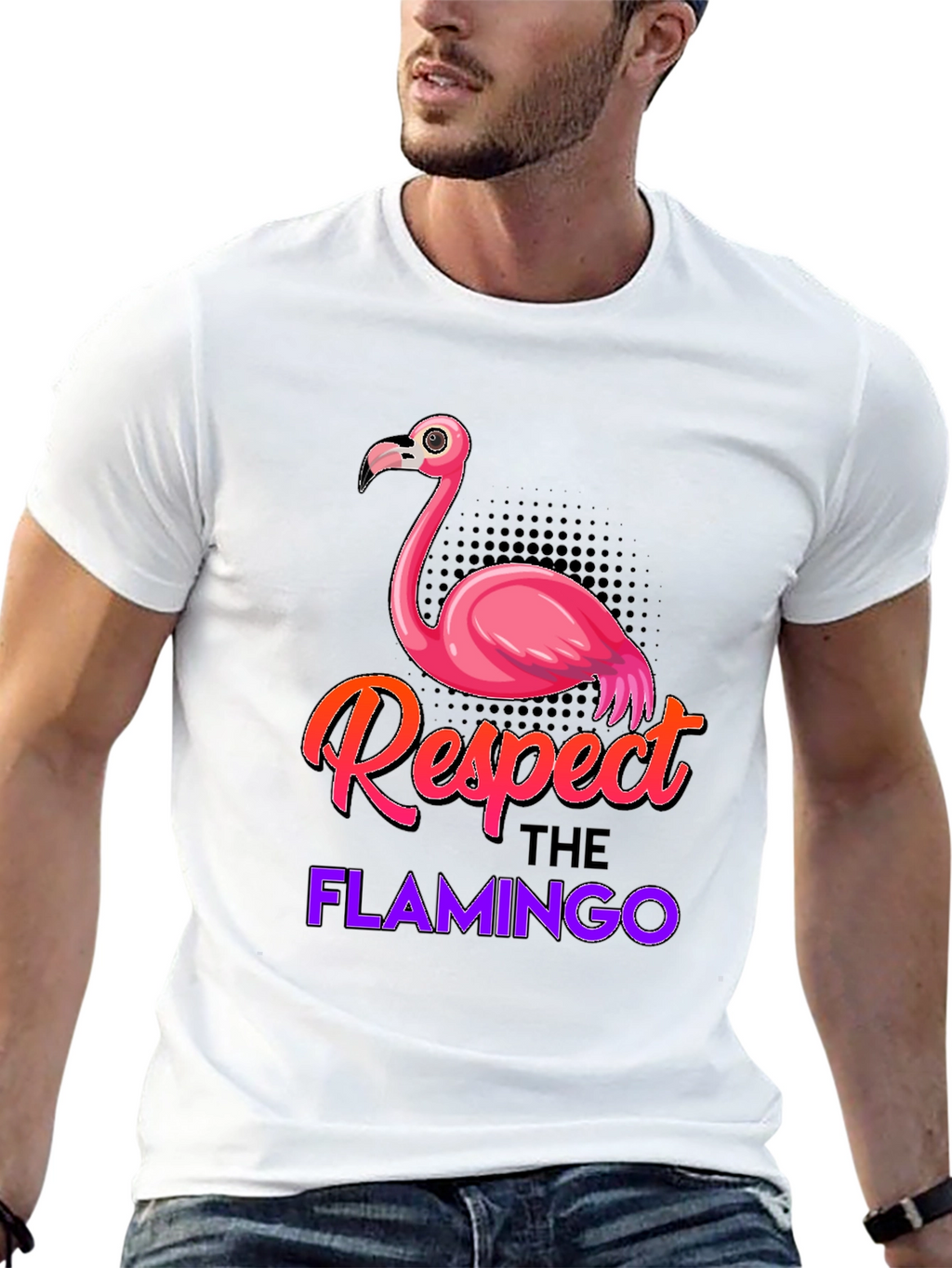 Respect the Flamingo Graphic Tee