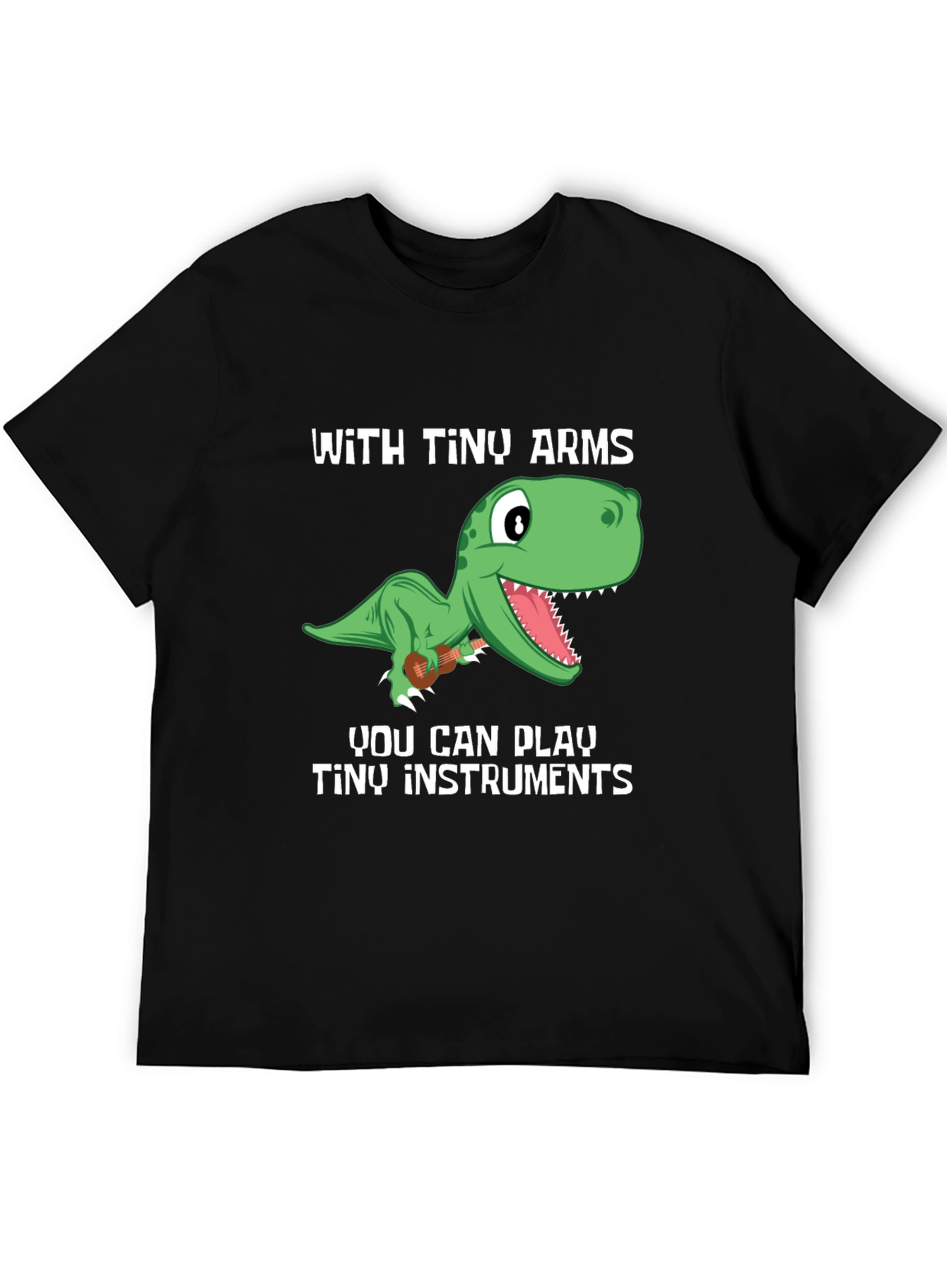 Dino Musician T-Shirt - Tiny Arms Tiny Instruments