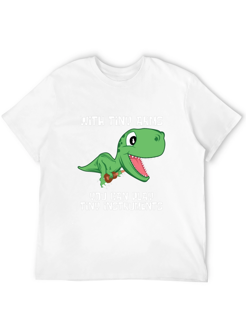 Dino Musician T-Shirt - Tiny Arms Tiny Instruments