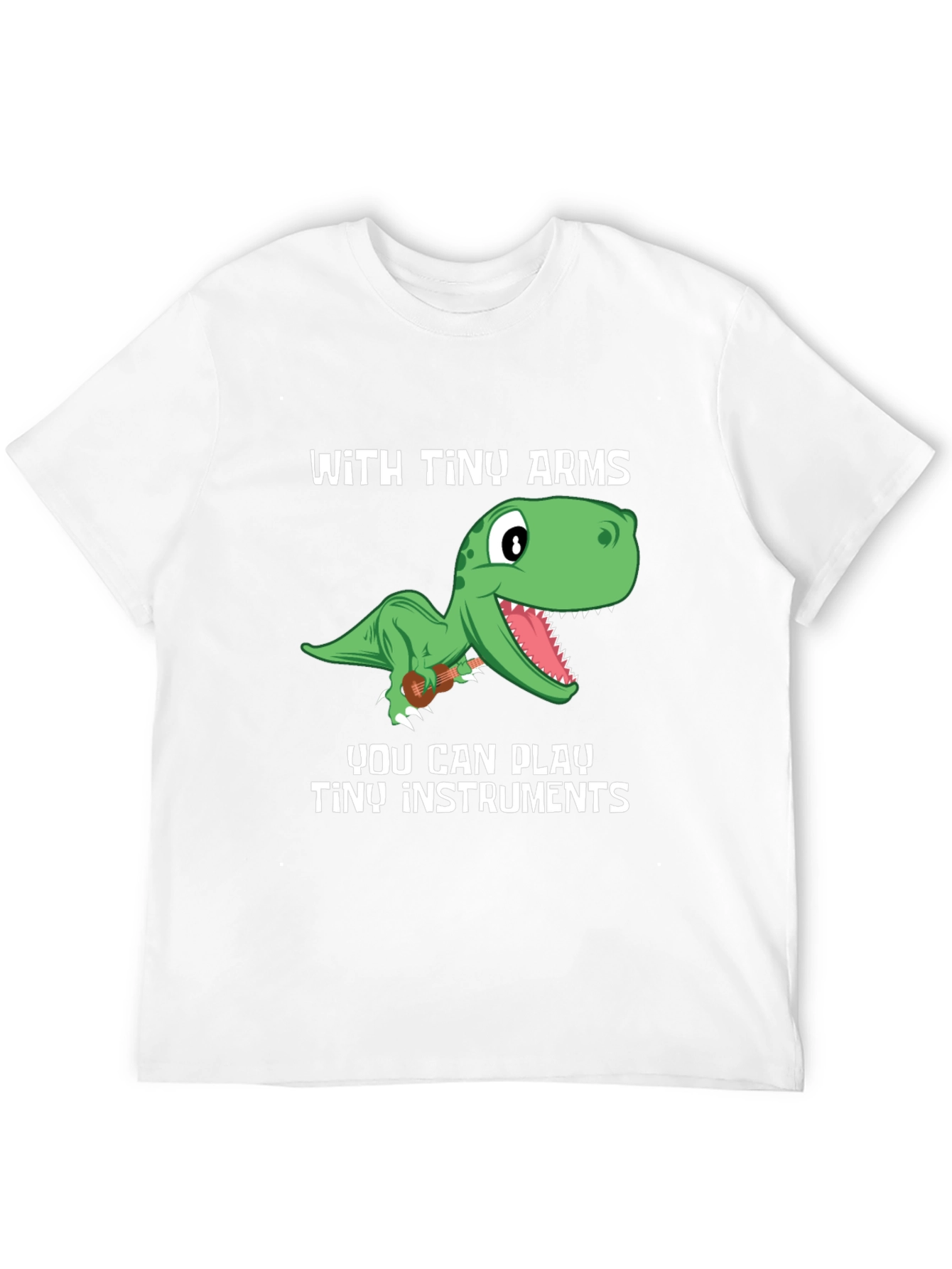 Dino Musician T-Shirt - Tiny Arms Tiny Instruments