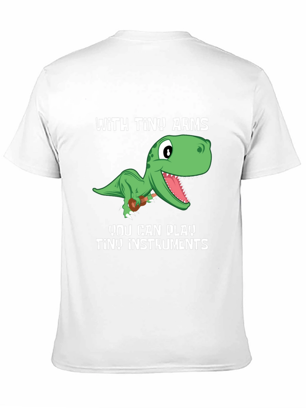 Dino Musician T-Shirt - Tiny Arms Tiny Instruments