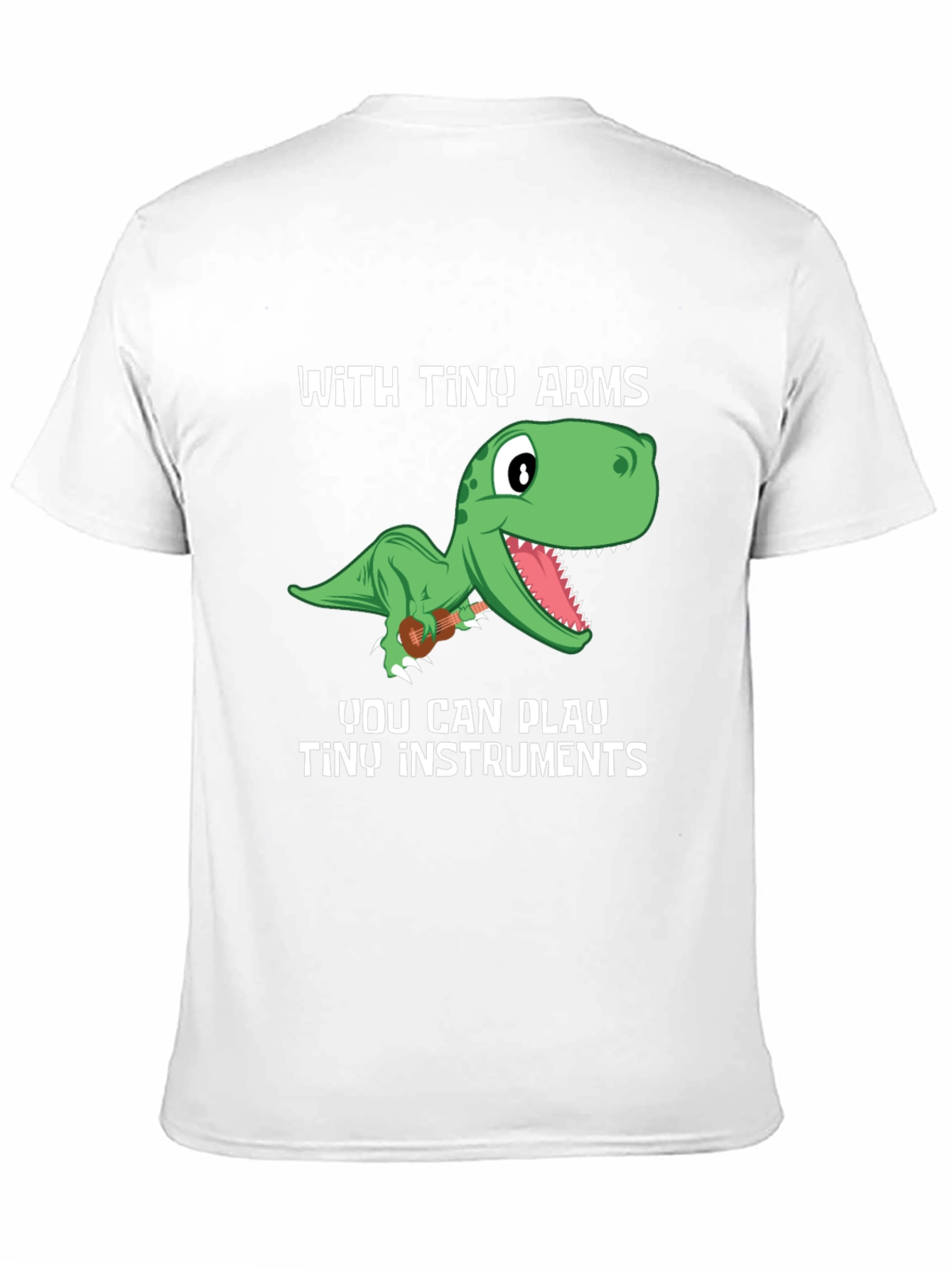 Dino Musician T-Shirt - Tiny Arms Tiny Instruments