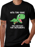 Dino Musician T-Shirt - Tiny Arms Tiny Instruments