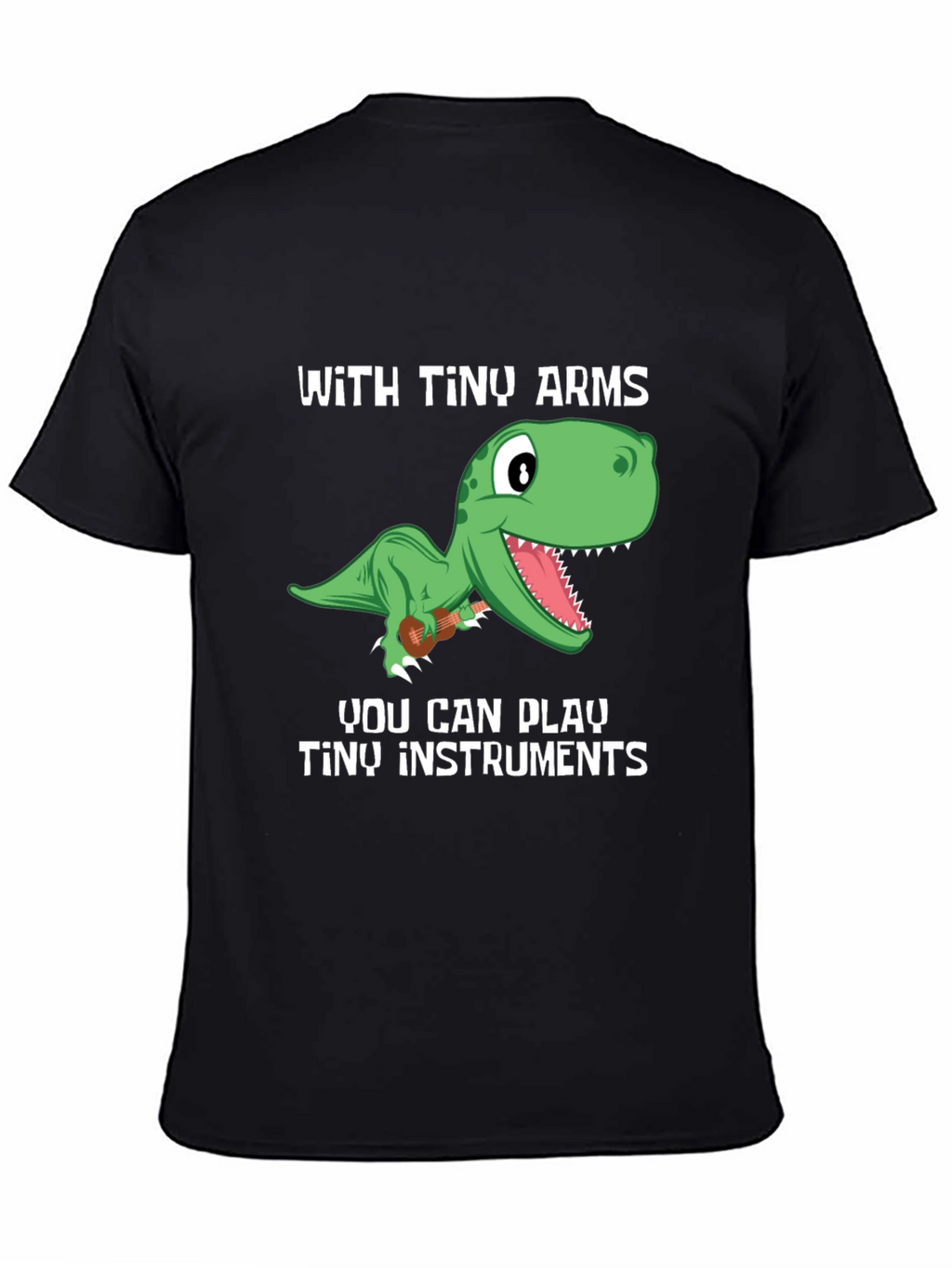 Dino Musician T-Shirt - Tiny Arms Tiny Instruments