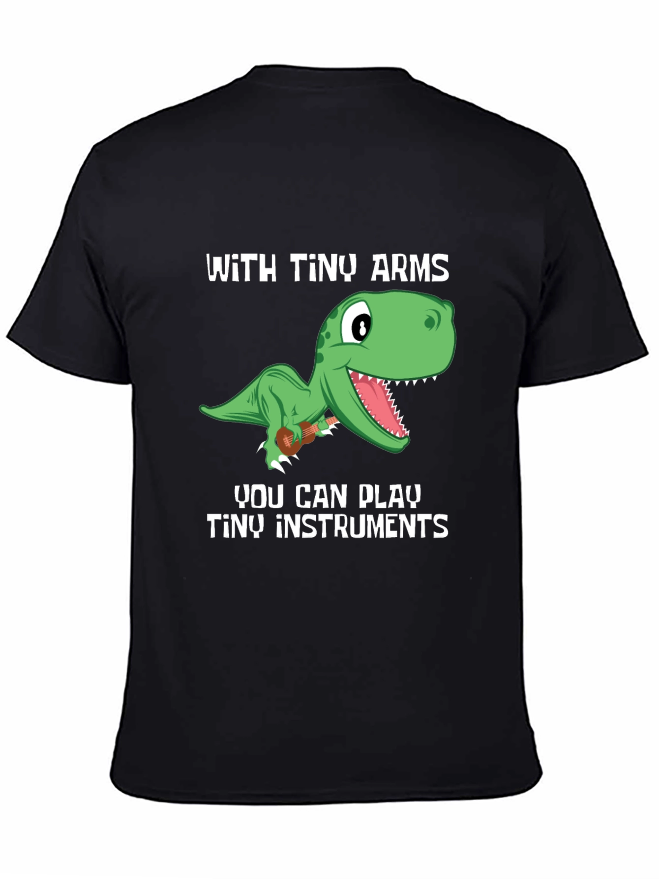 Dino Musician T-Shirt - Tiny Arms Tiny Instruments