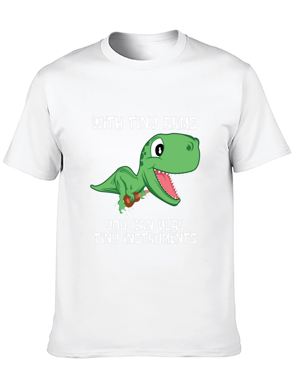 Dino Musician T-Shirt - Tiny Arms Tiny Instruments