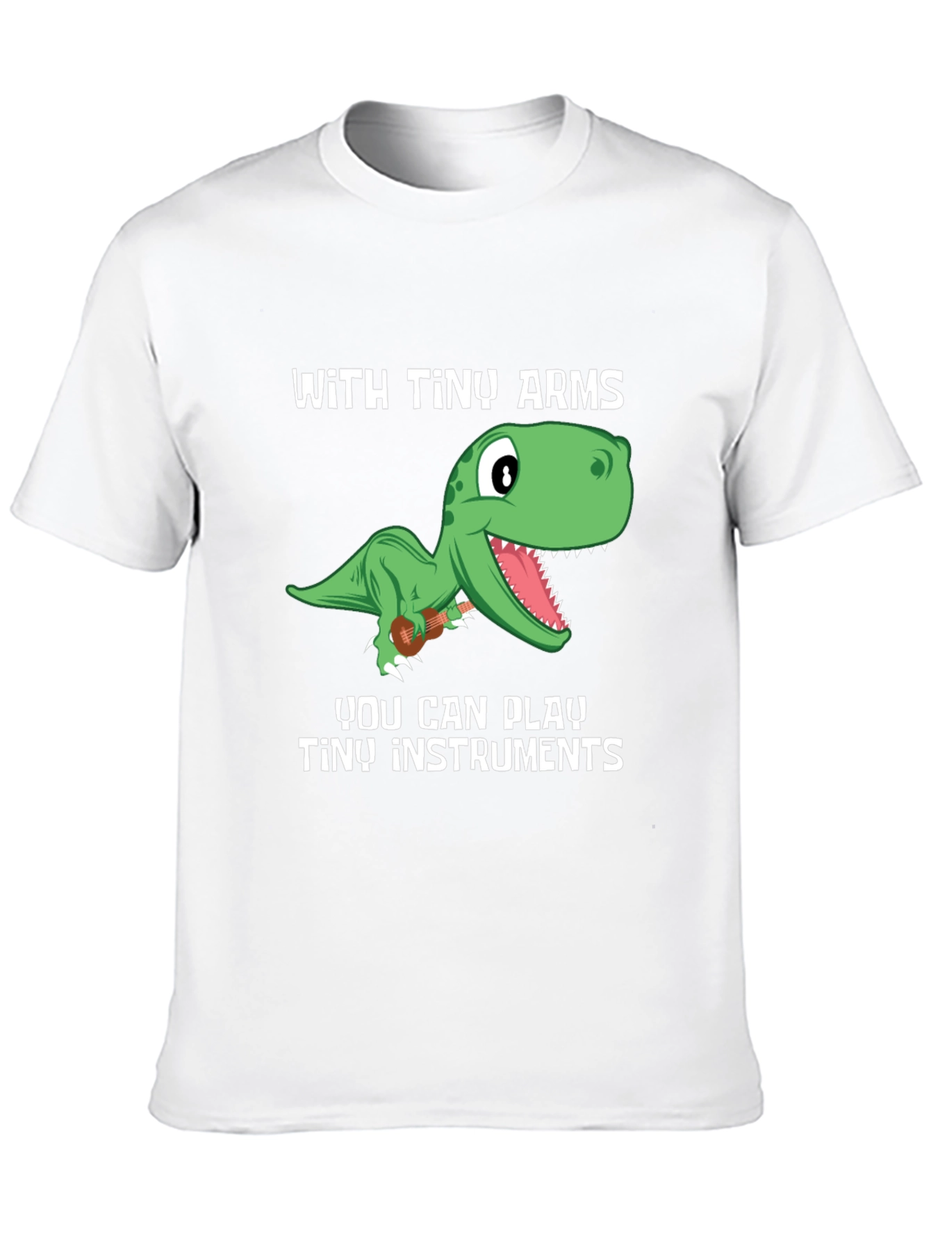 Dino Musician T-Shirt - Tiny Arms Tiny Instruments
