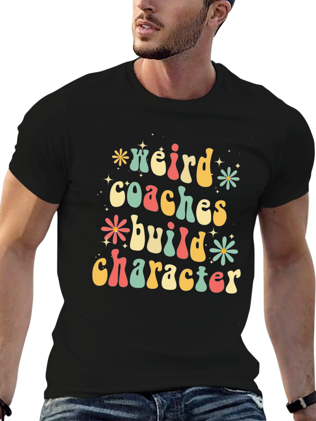 Weird Coaches Build Character Graphic Tee