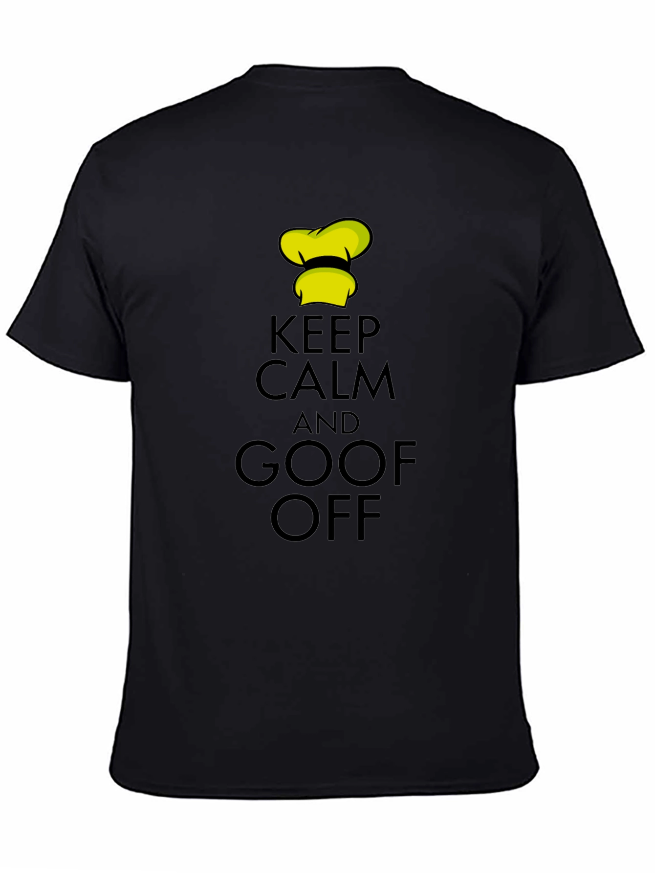 Keep Calm and Goof Off Black T-Shirt