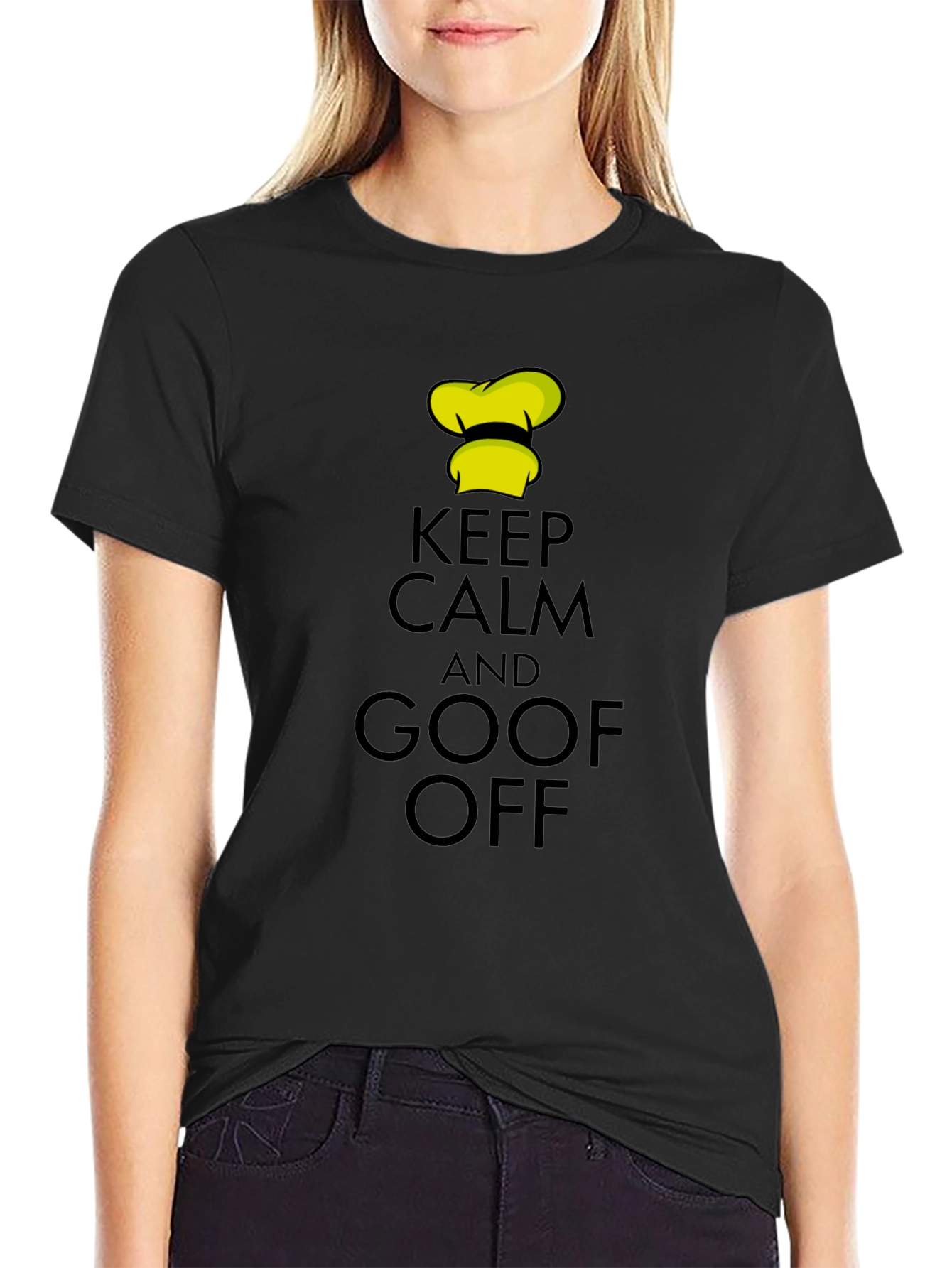 Keep Calm and Goof Off Black T-Shirt