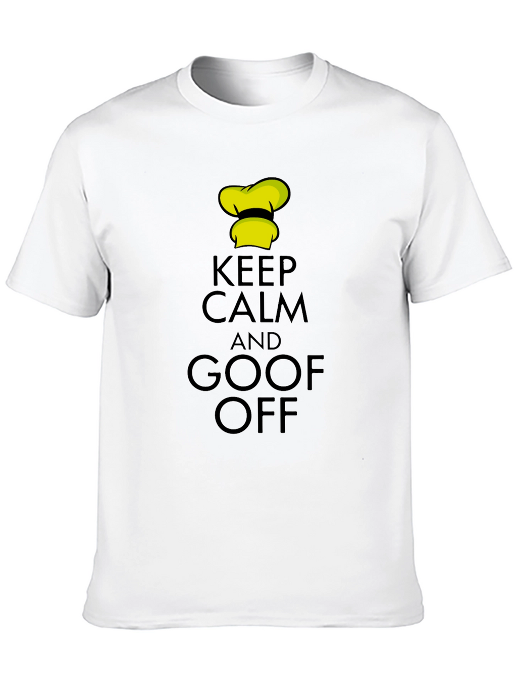 Keep Calm and Goof Off Black T-Shirt