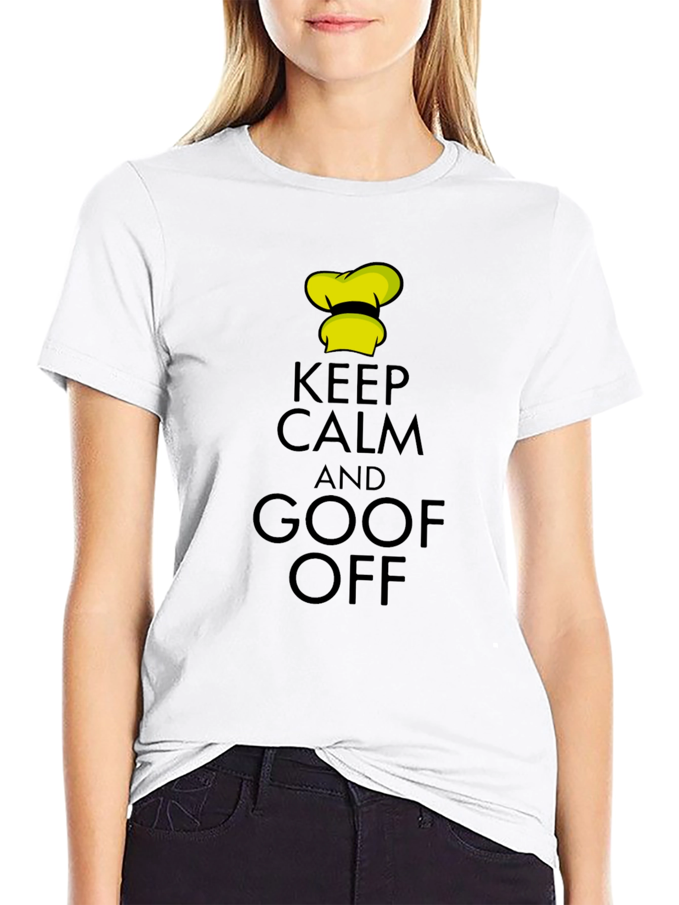Keep Calm and Goof Off Black T-Shirt