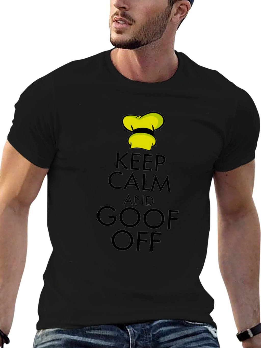 Keep Calm and Goof Off Black T-Shirt