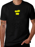 Keep Calm and Goof Off Black T-Shirt