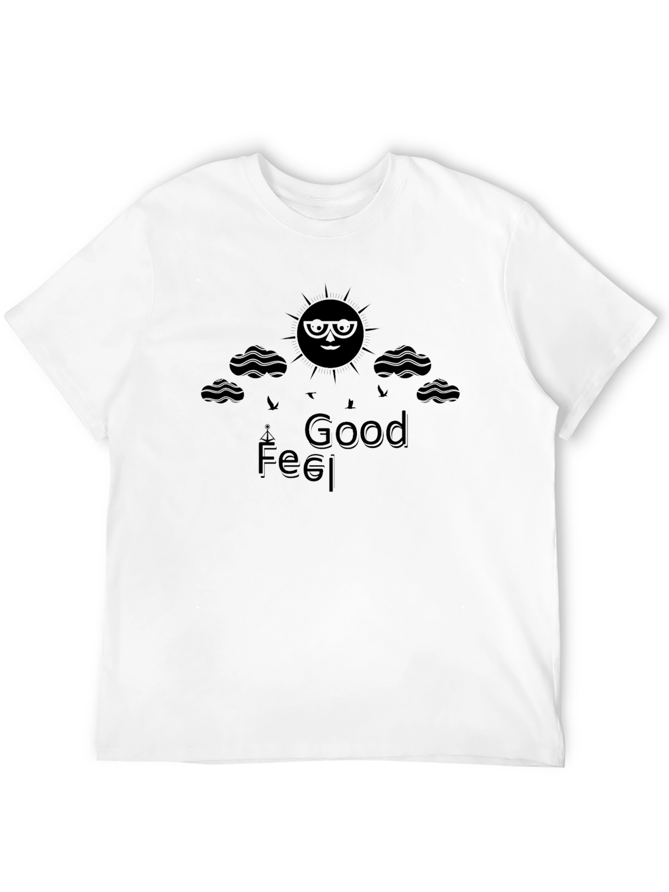 Good Feel Graphic T-Shirt - Sun & Clouds
