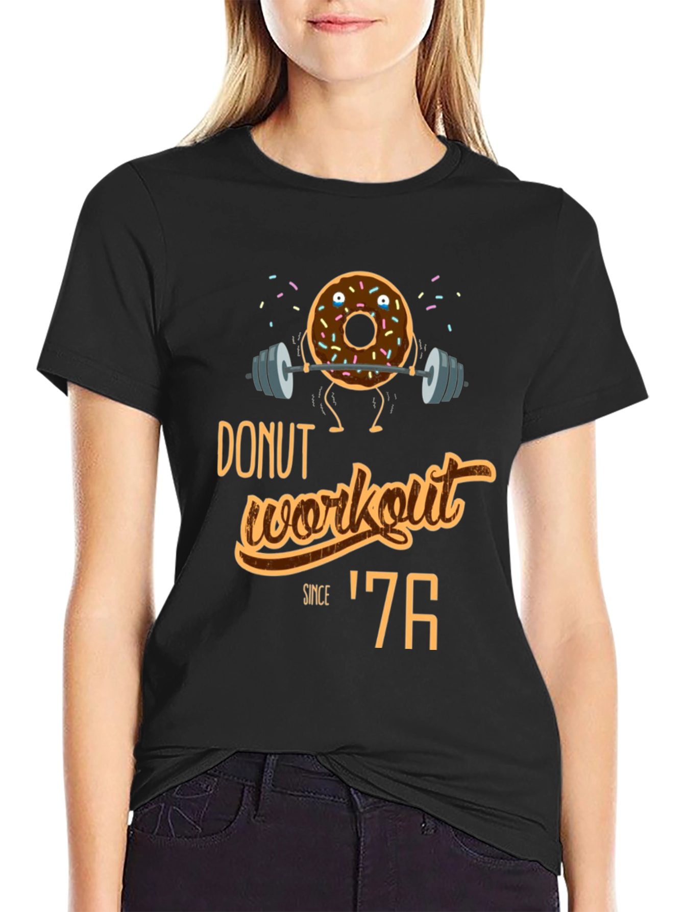Donut Workout T-Shirt - Gym Humor Tee