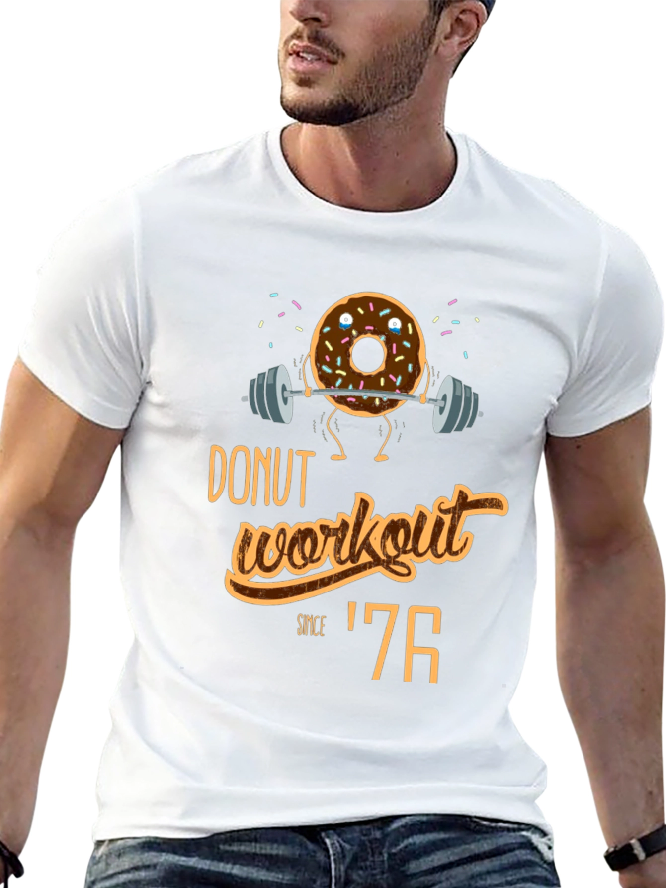 Donut Workout T-Shirt - Gym Humor Tee