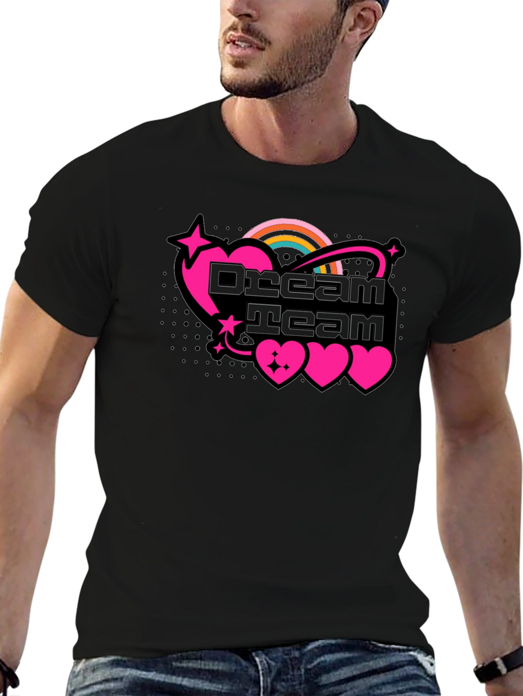 Dream Team Graphic Black T-Shirt