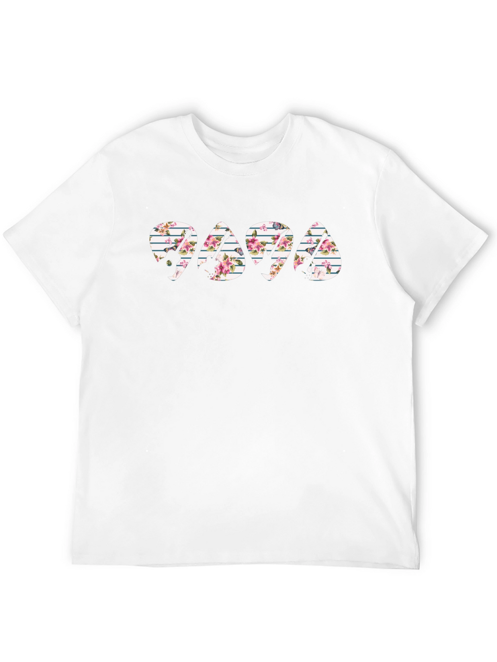 Floral Guitar Pick T-Shirt - Papa Rocker