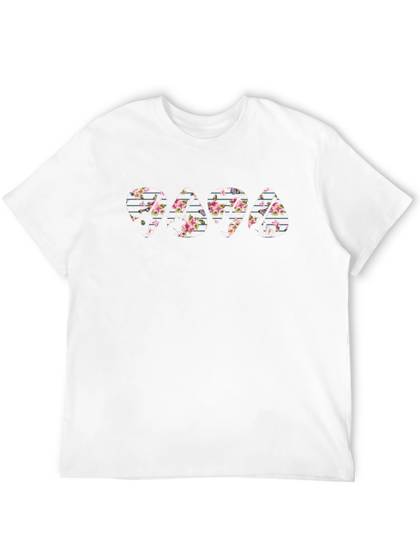 Floral Guitar Pick T-Shirt - Papa Rocker