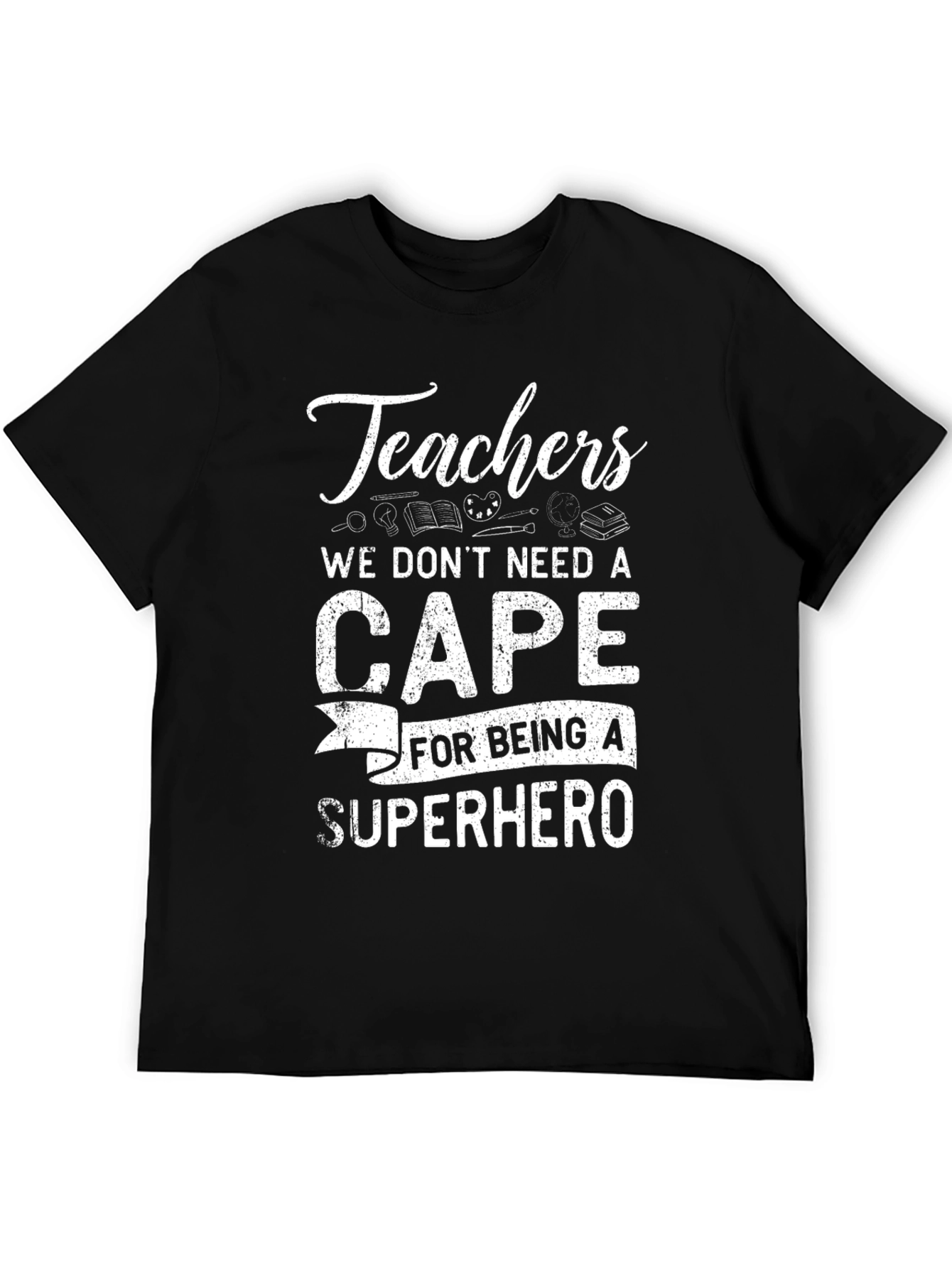 Teachers Superhero Graphic T-Shirt