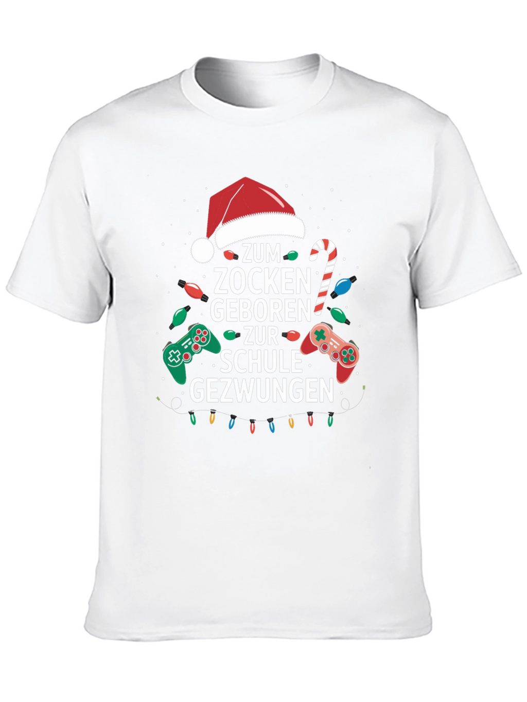 Gamer Christmas T-Shirt - Born to Game