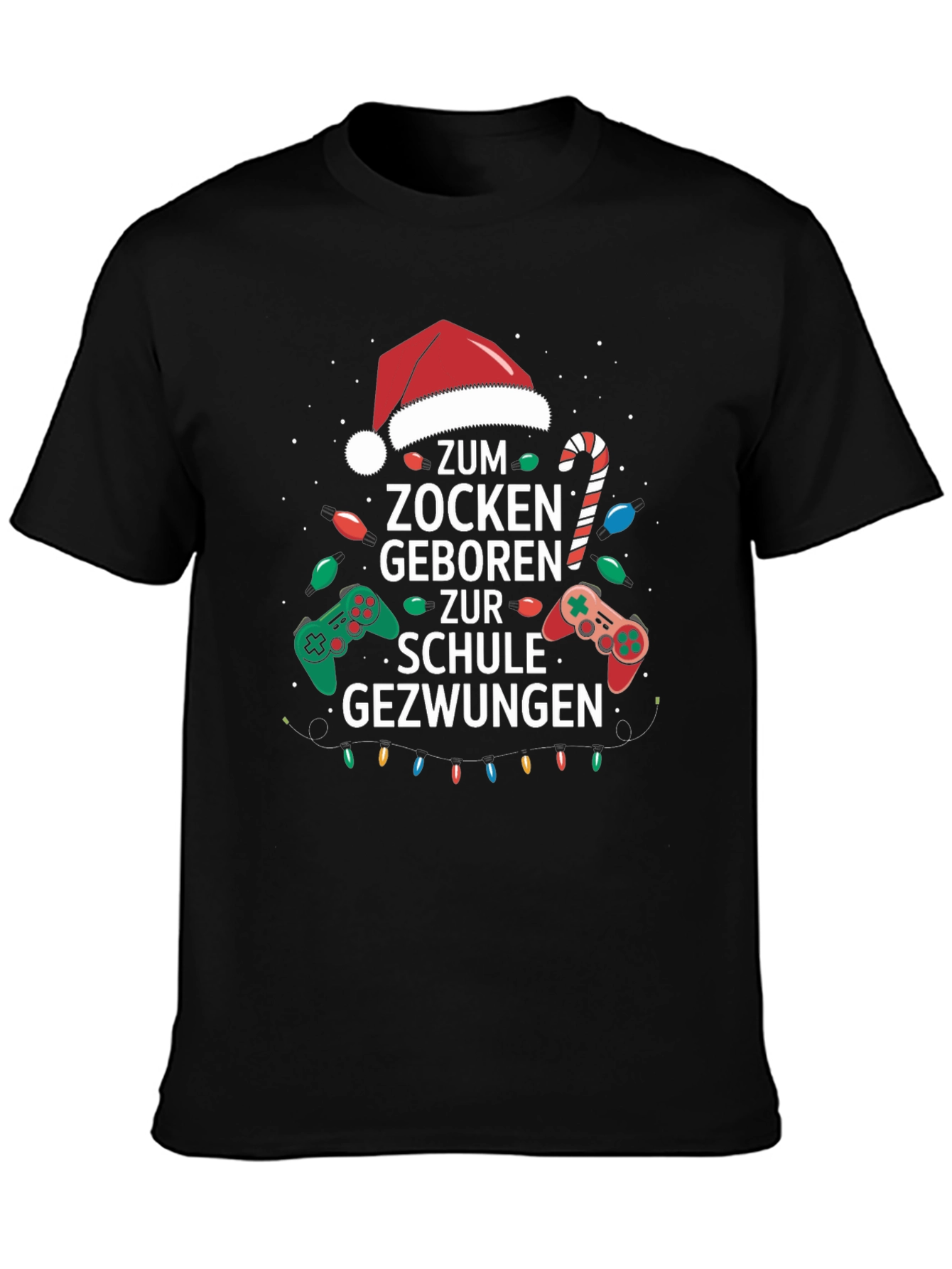 Gamer Christmas T-Shirt - Born to Game