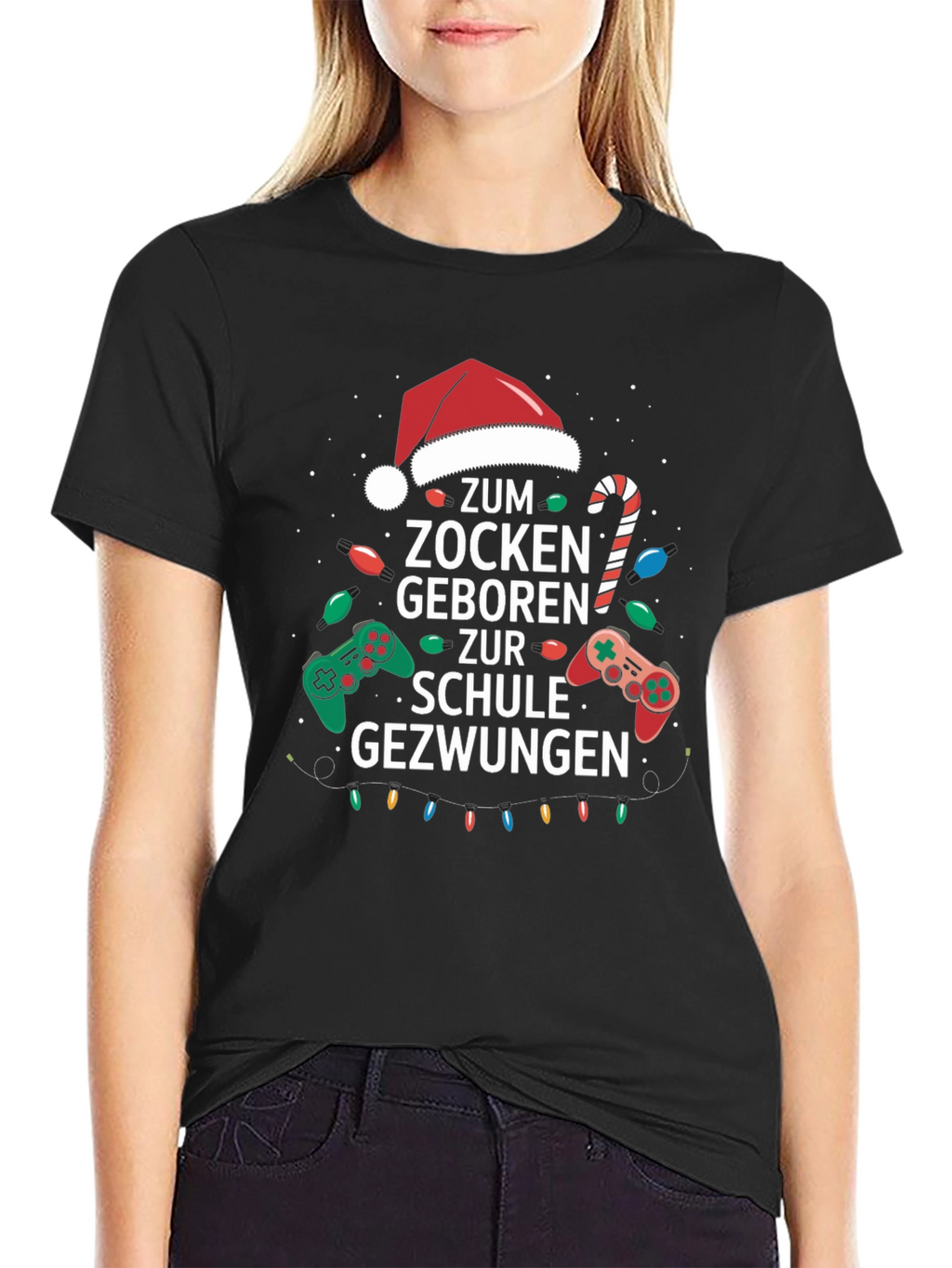 Gamer Christmas T-Shirt - Born to Game