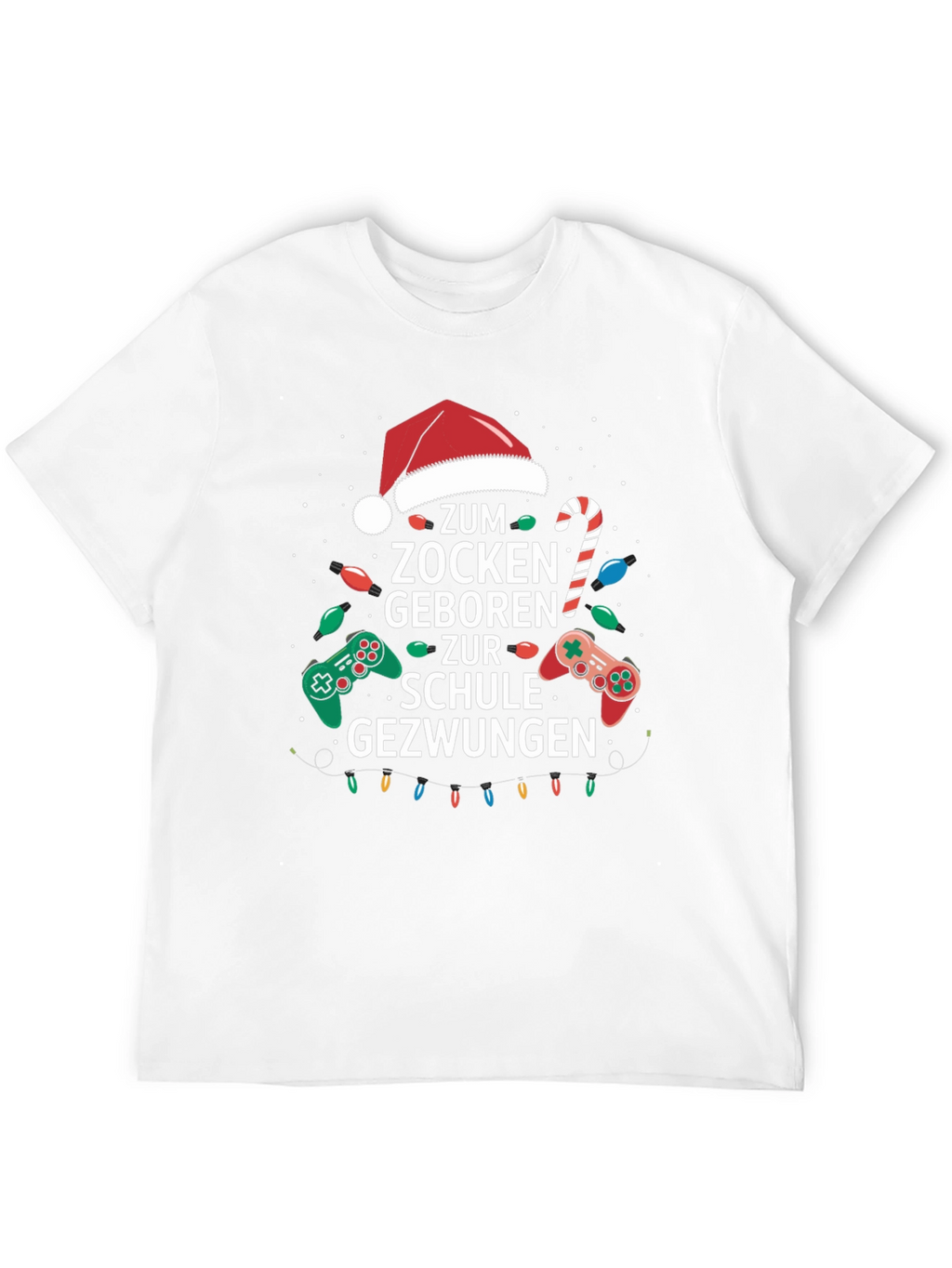 Gamer Christmas T-Shirt - Born to Game