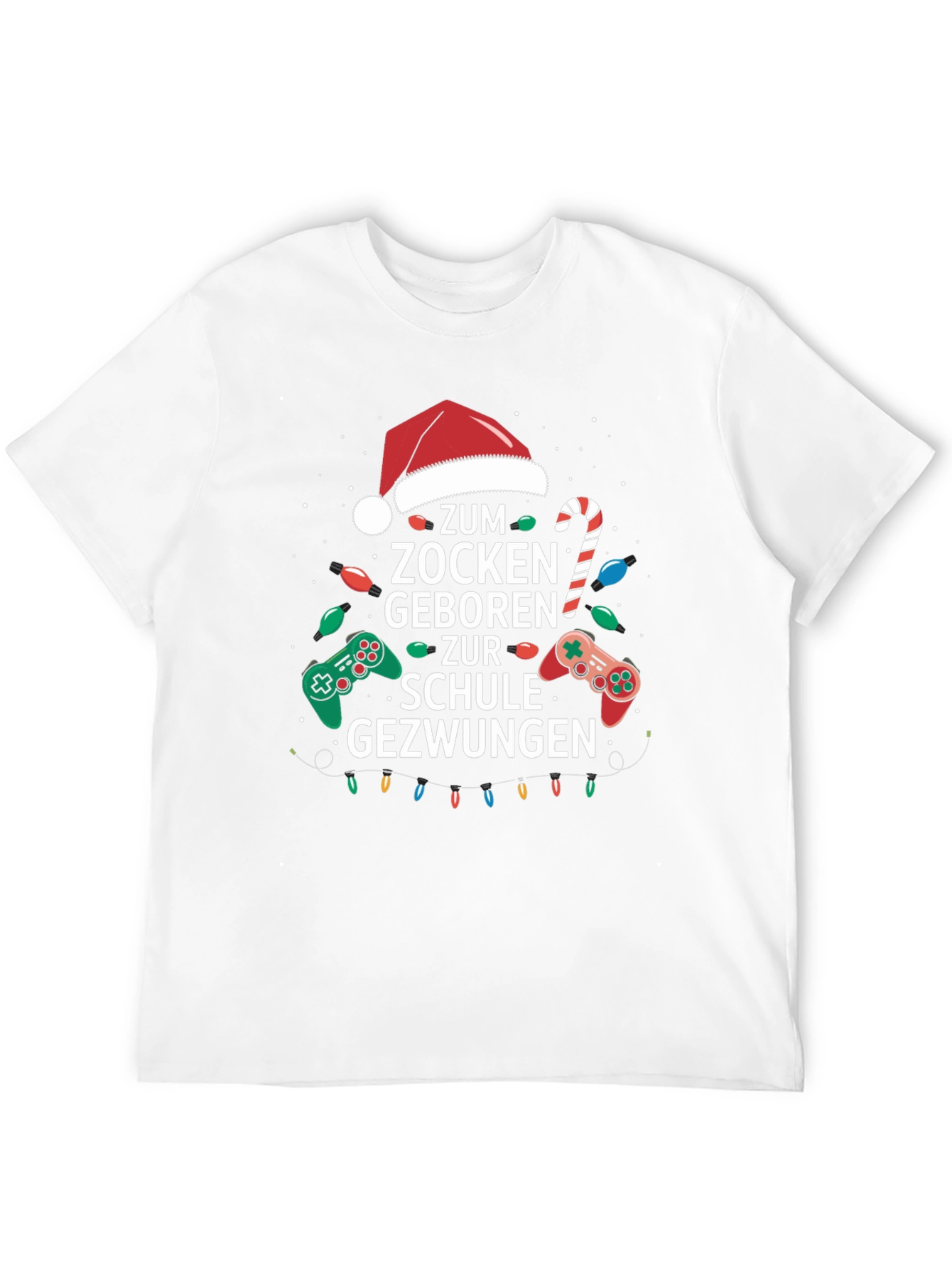 Gamer Christmas T-Shirt - Born to Game