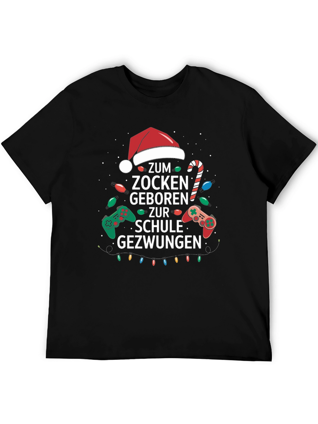 Gamer Christmas T-Shirt - Born to Game