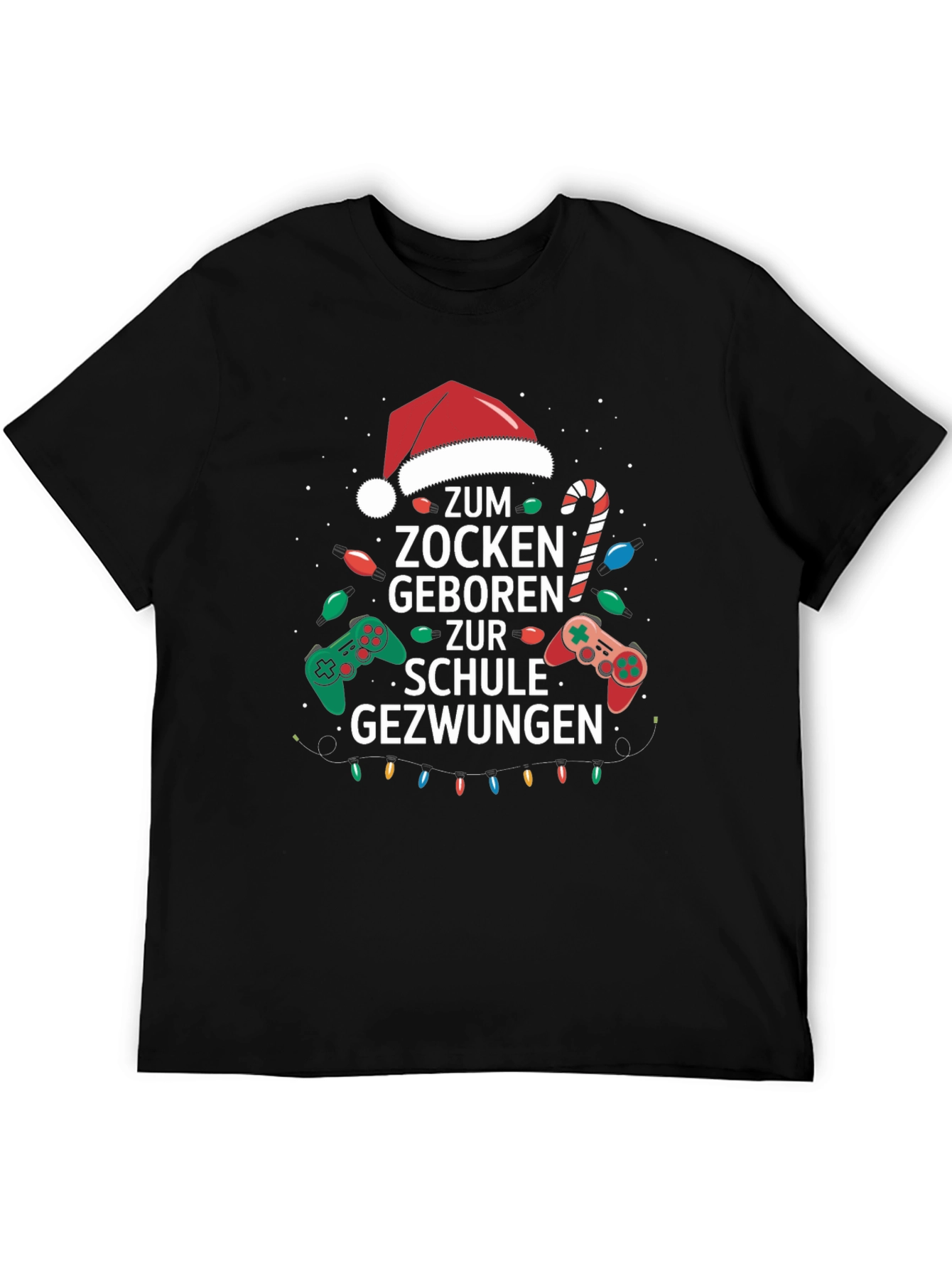 Gamer Christmas T-Shirt - Born to Game