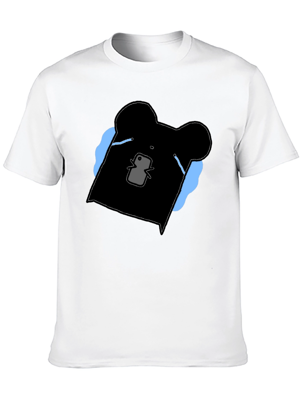 Black Graphic Bear Tee