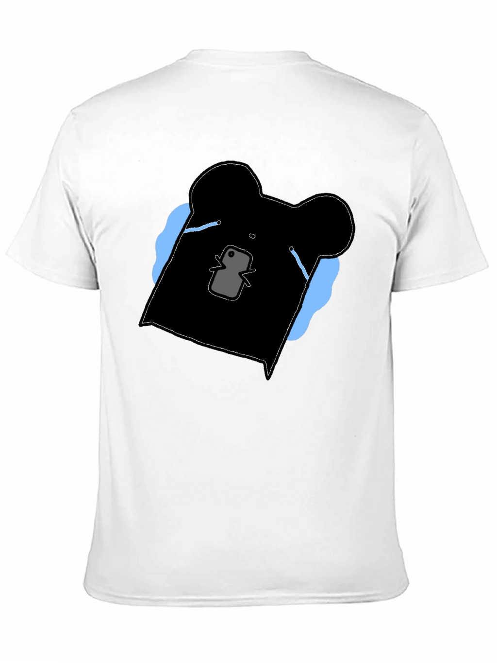 Black Graphic Bear Tee
