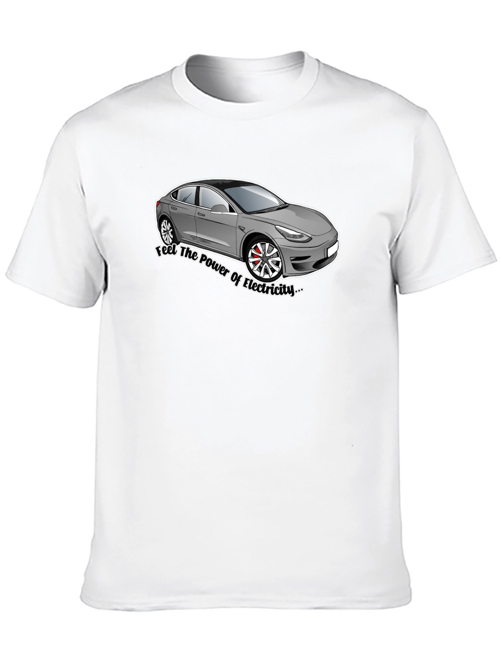 Electric Car Graphic Tee - Power of Electricity T-Shirt