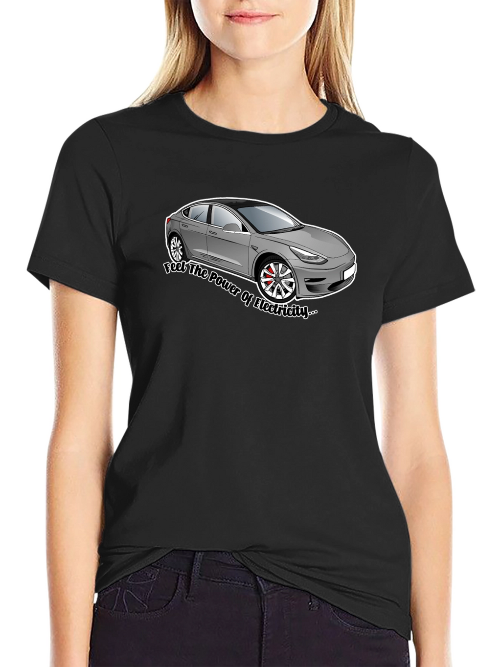 Electric Car Graphic Tee - Power of Electricity T-Shirt