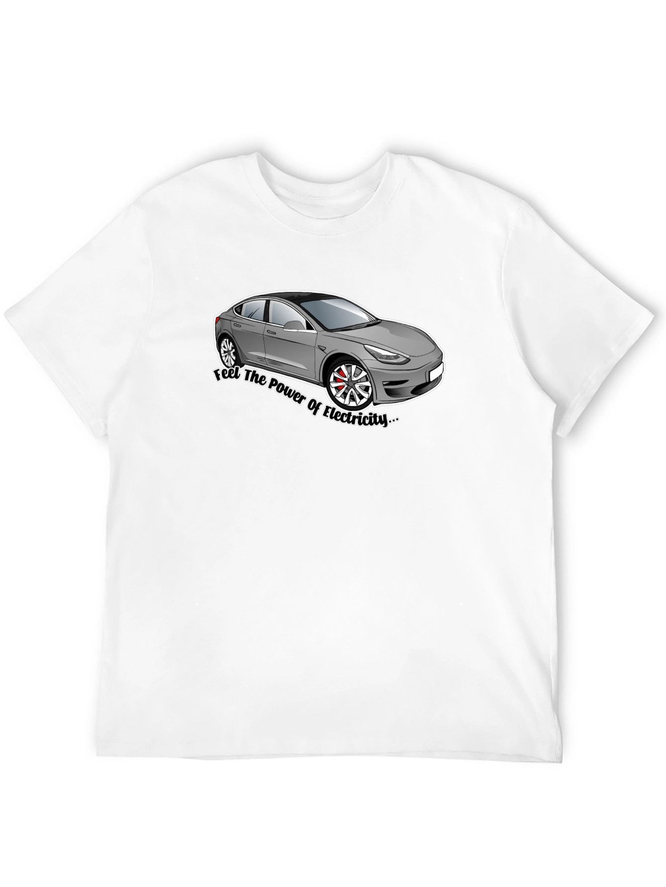 Electric Car Graphic Tee - Power of Electricity T-Shirt