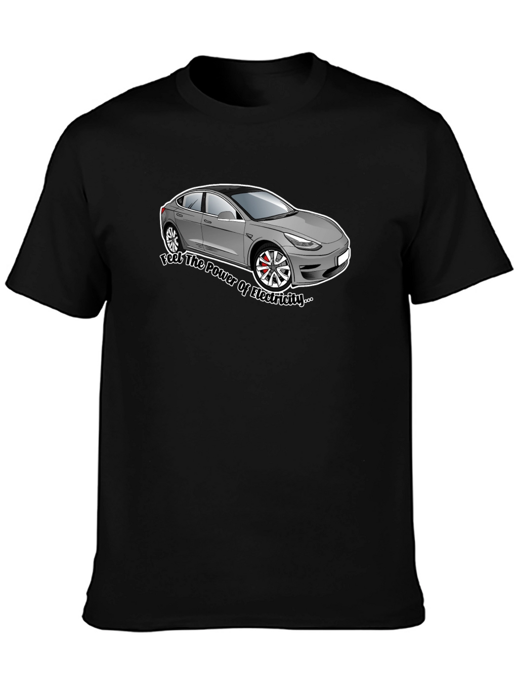 Electric Car Graphic Tee - Power of Electricity T-Shirt