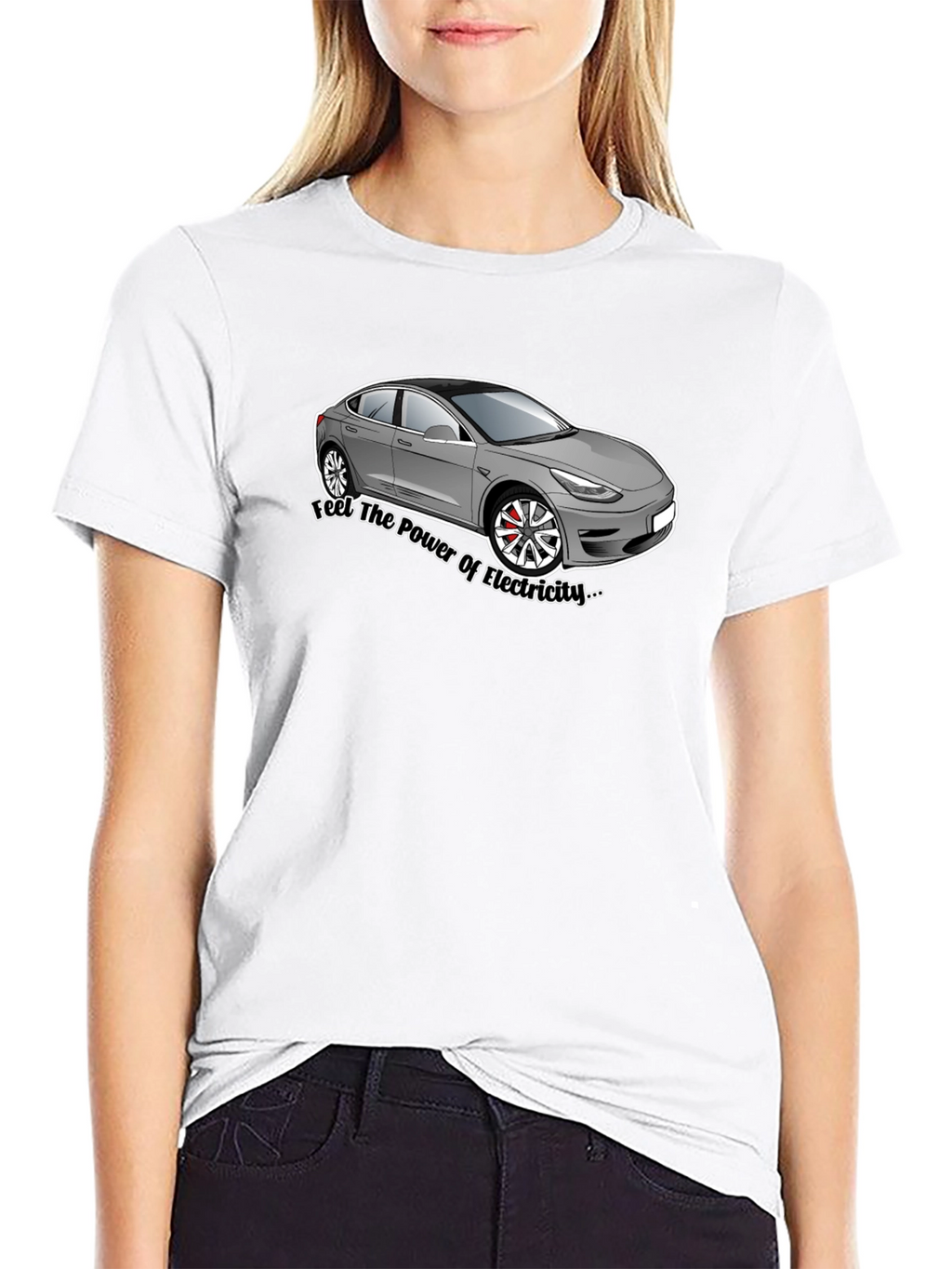 Electric Car Graphic Tee - Power of Electricity T-Shirt