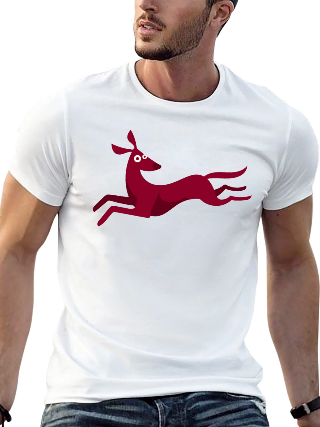 Funky Deer Graphic T-Shirt