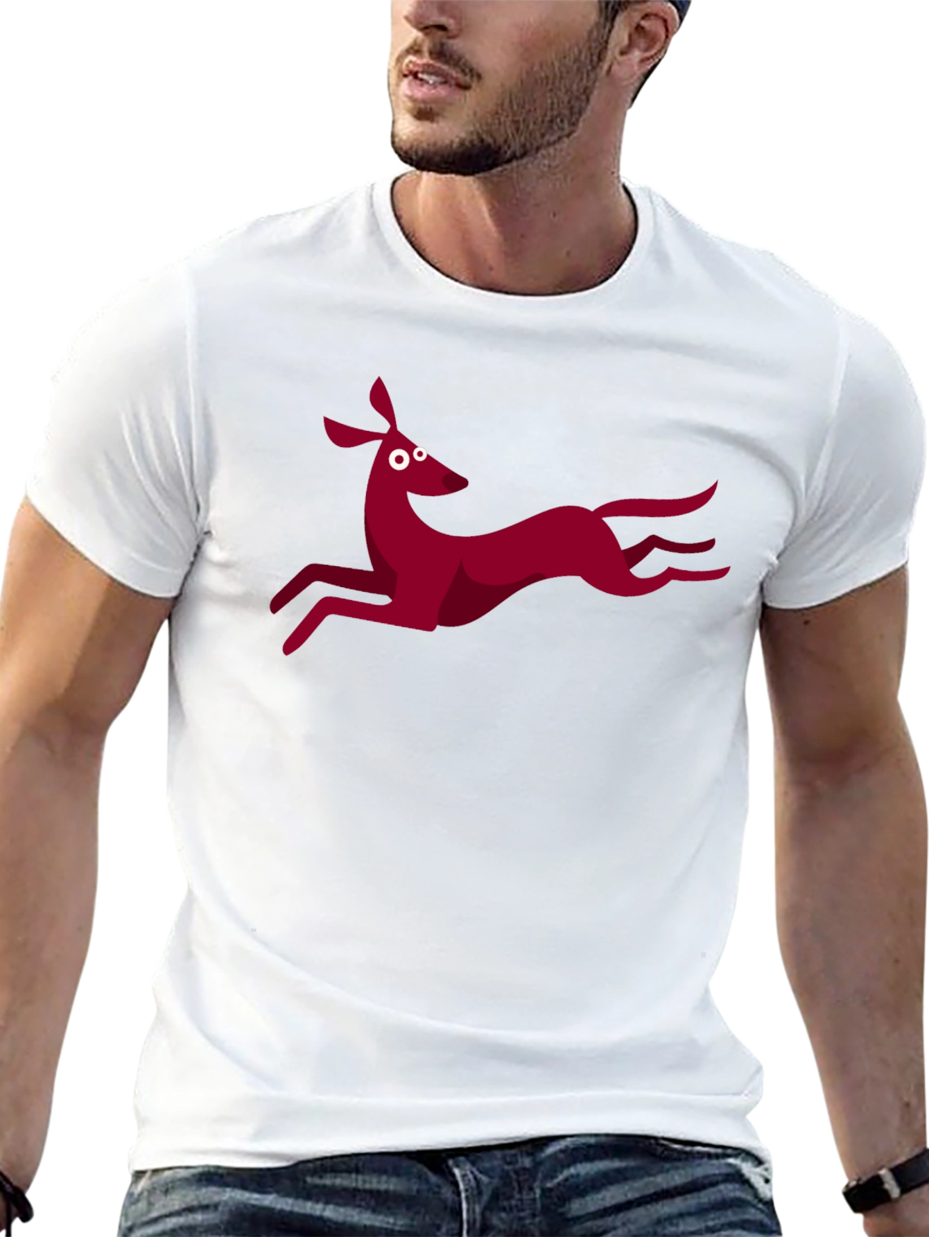 Funky Deer Graphic T-Shirt