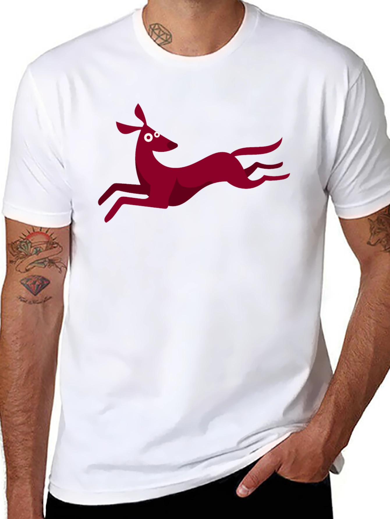 Funky Deer Graphic T-Shirt