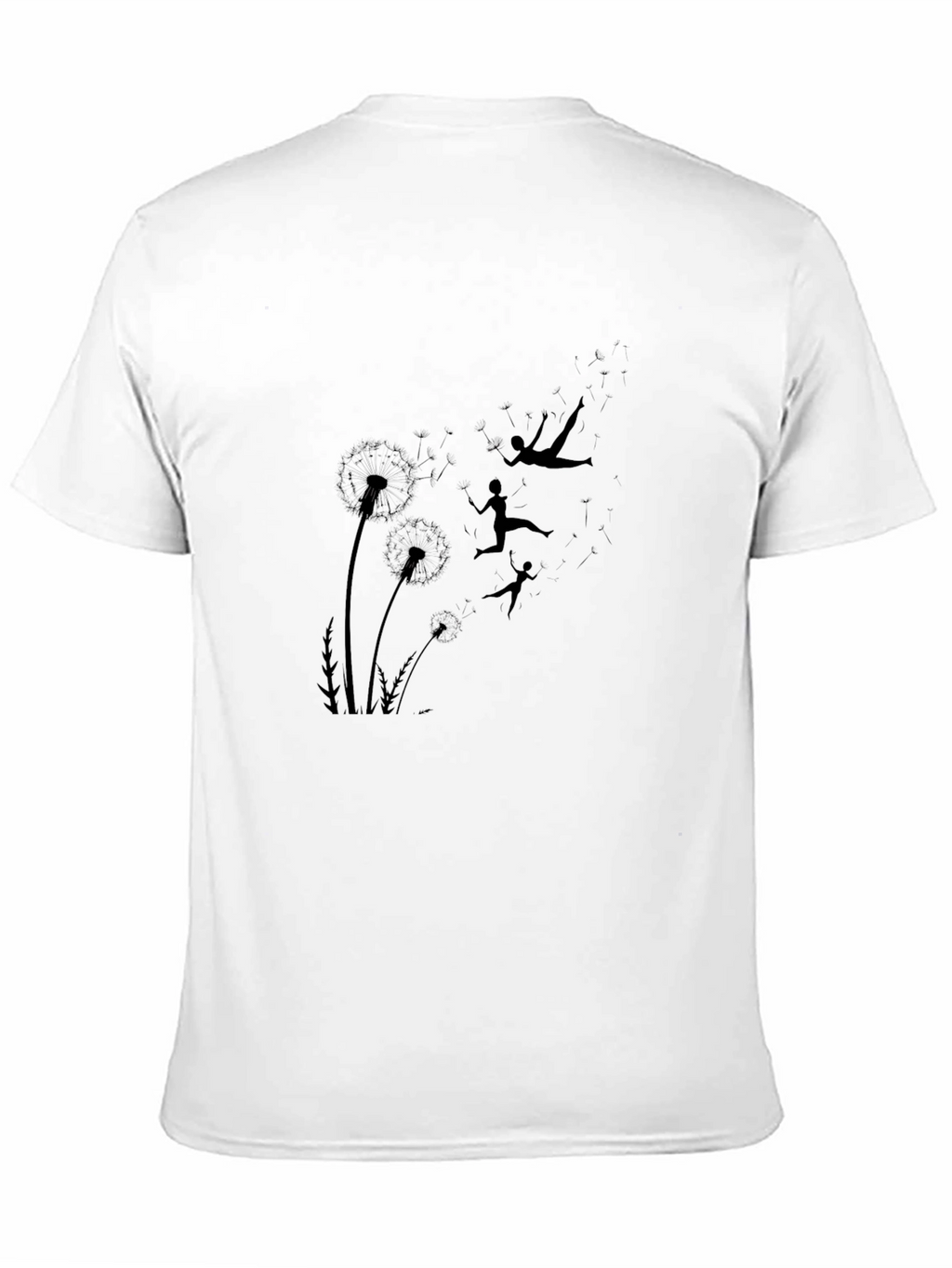 Dandelion Dreams T-Shirt - Black Graphic Tee