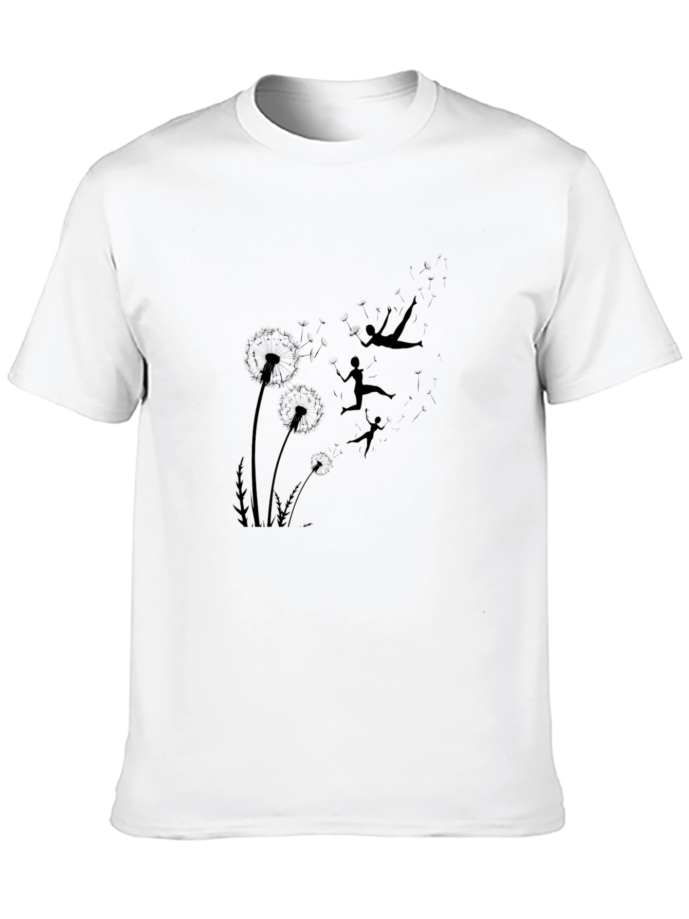 Dandelion Dreams T-Shirt - Black Graphic Tee