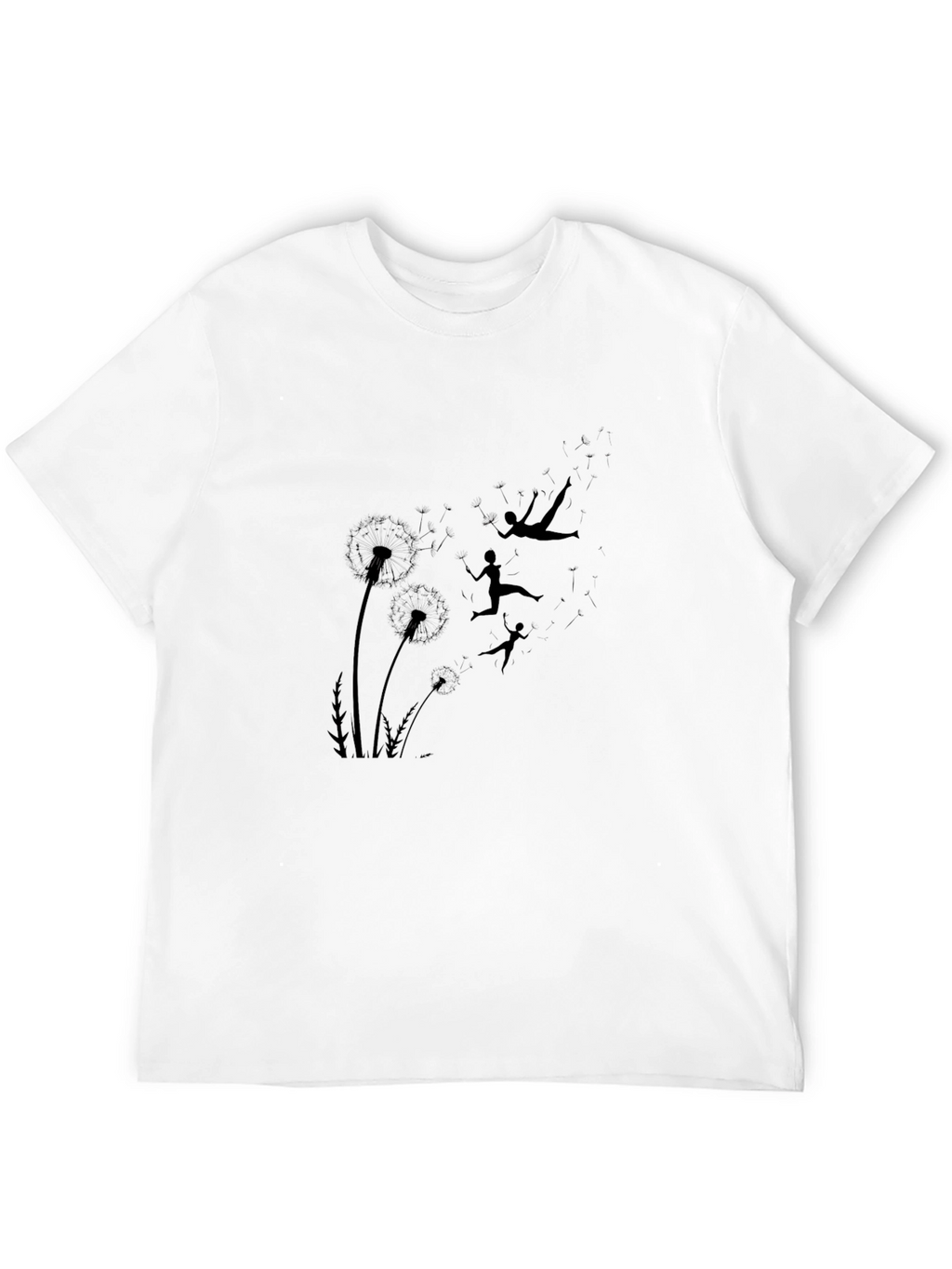 Dandelion Dreams T-Shirt - Black Graphic Tee