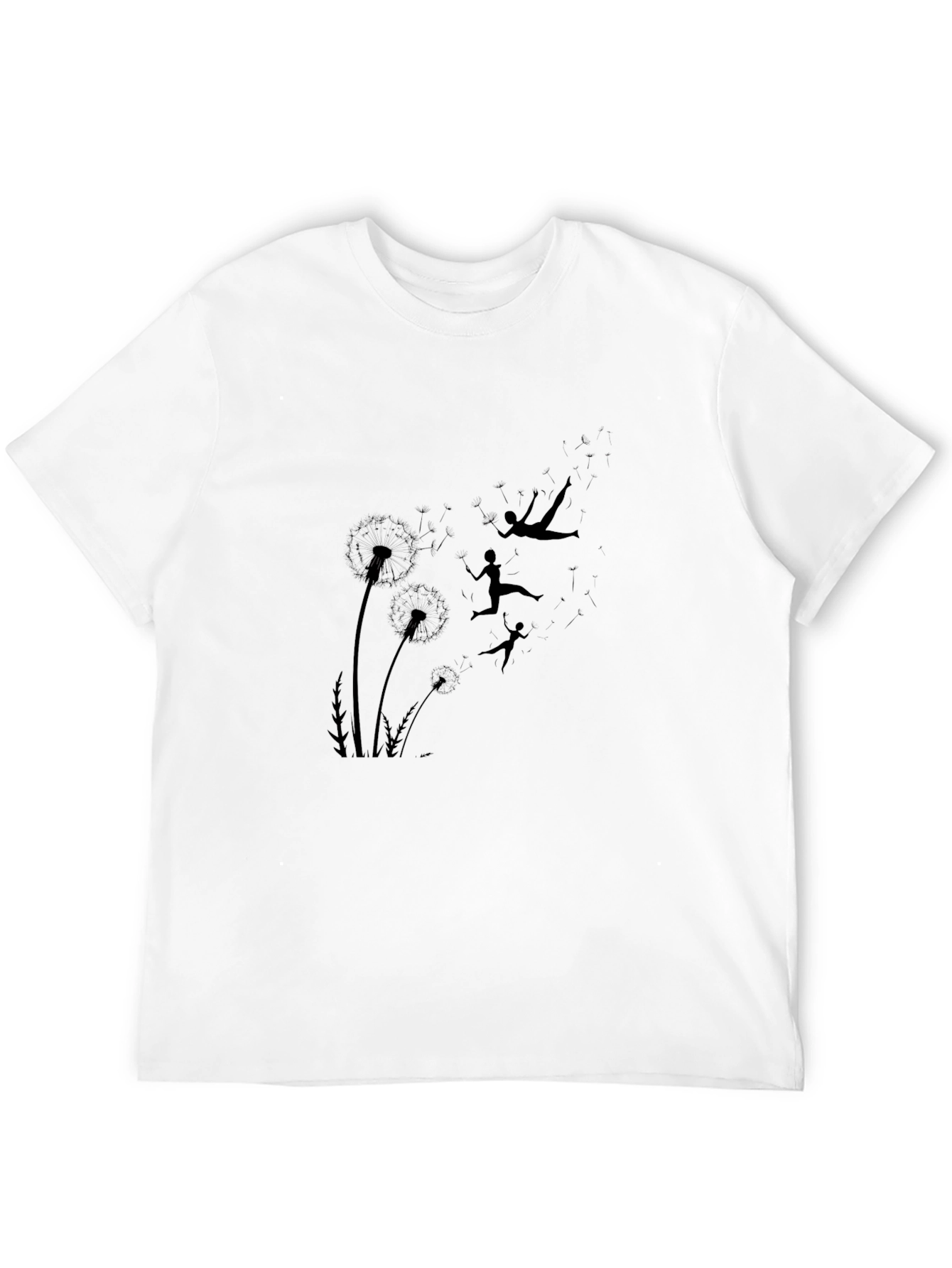 Dandelion Dreams T-Shirt - Black Graphic Tee