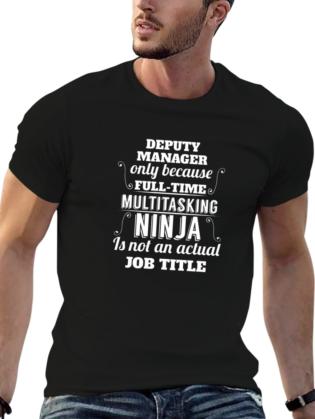 Deputy Manager Ninja Graphic T-Shirt