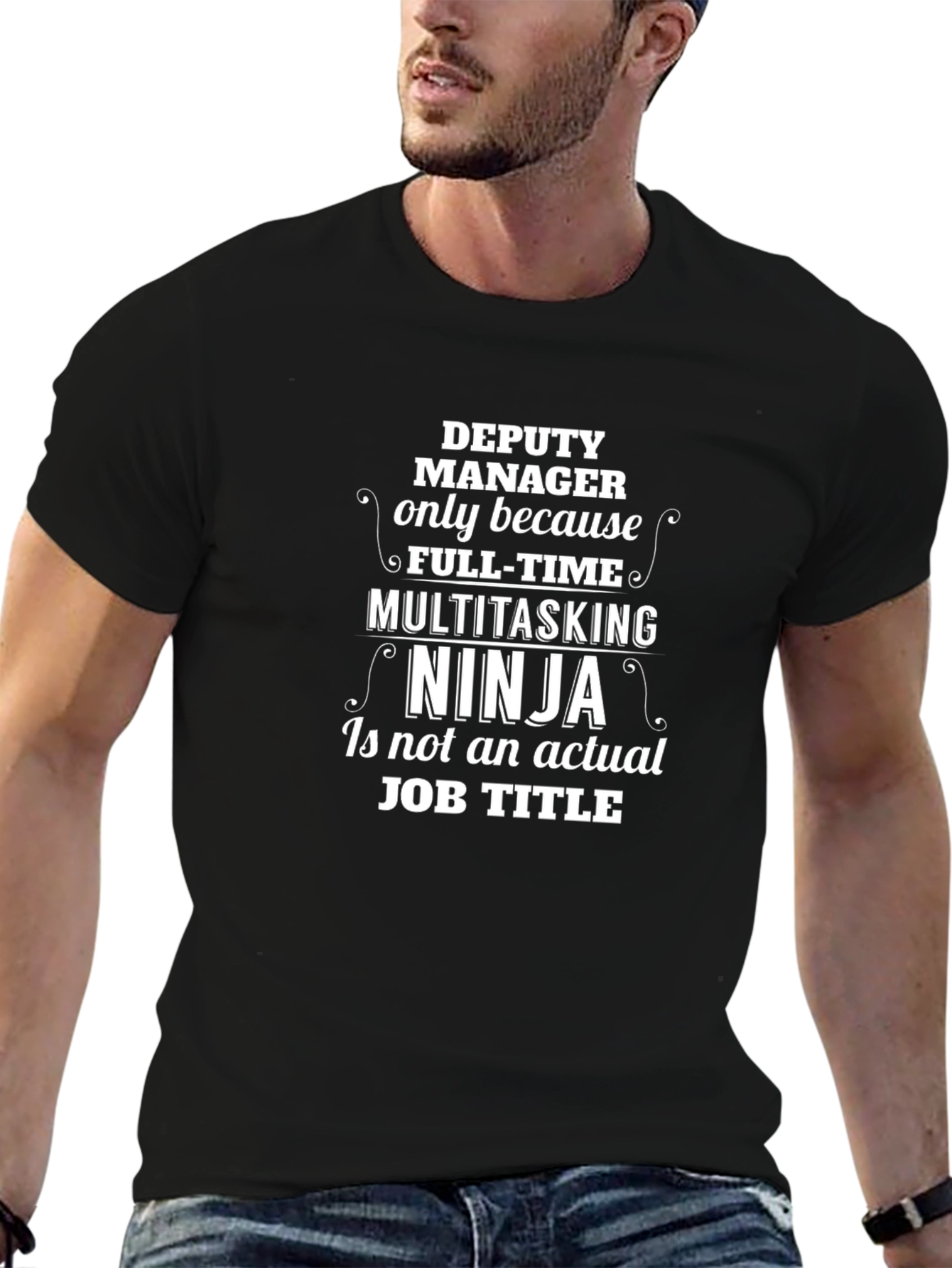 Deputy Manager Ninja Graphic T-Shirt