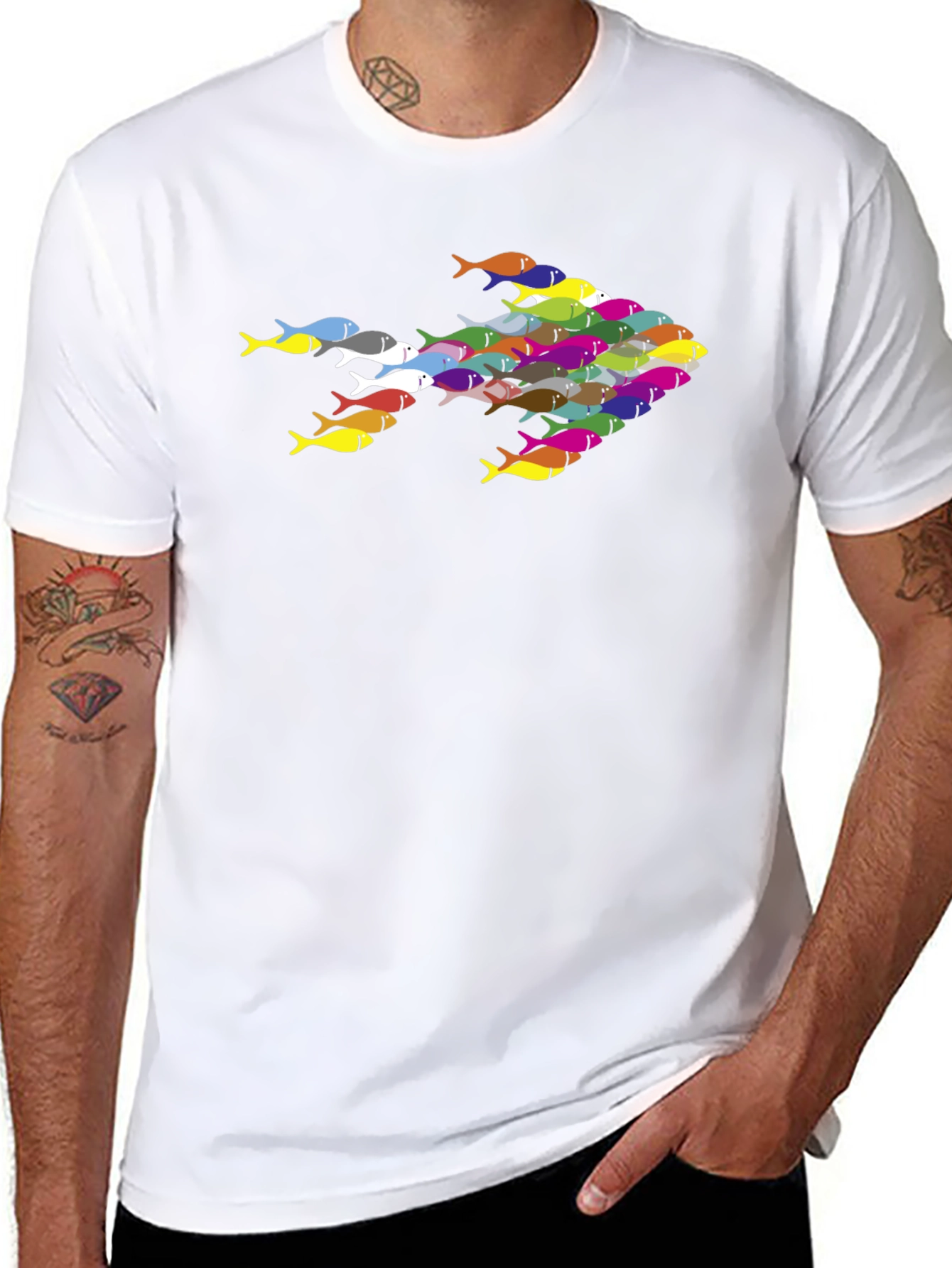 School of Fish Arrow Graphic Tee